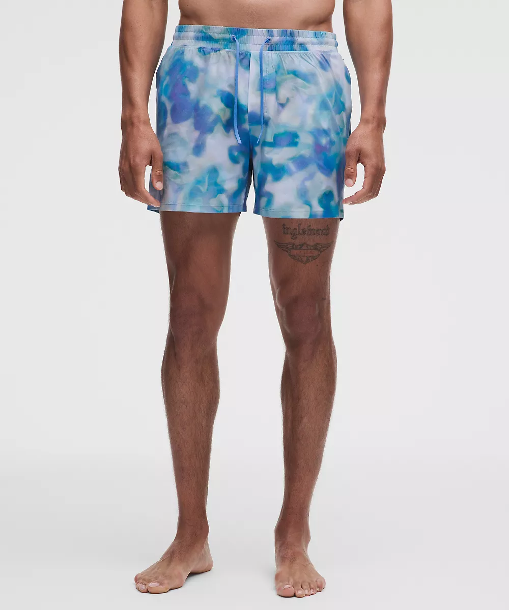 Short de bain 5" *Doublé — Floral Glow Blue Multi, view 2