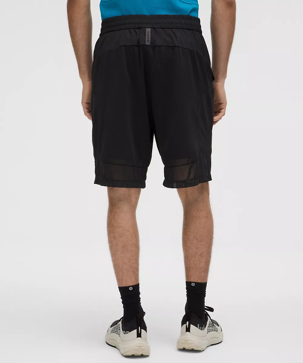 Short en mesh superposé sans doublure 8" *SLNSH Collection — Black, view 3