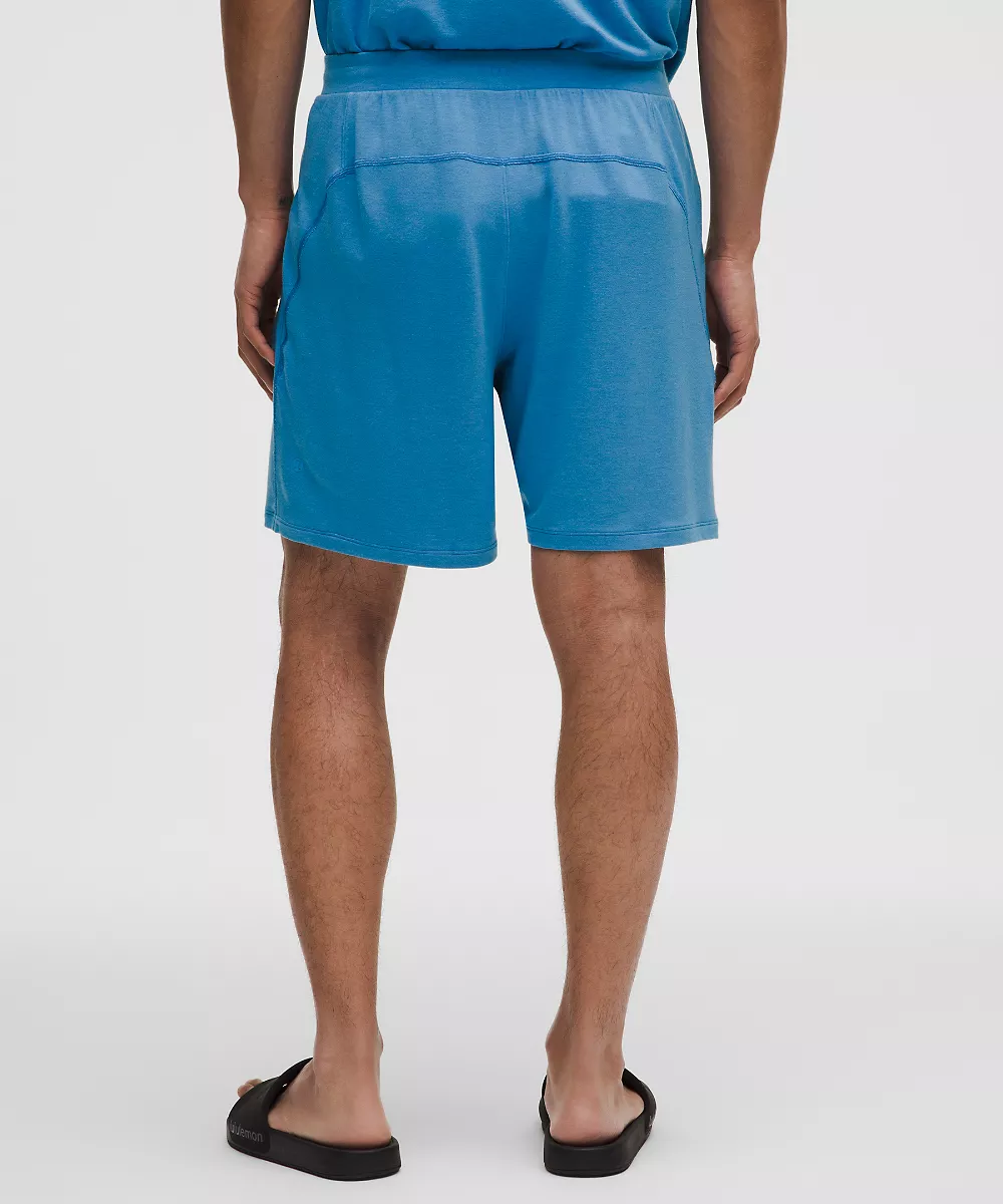 Short coupe décontractée BeCalm 7" — Heathered Ocean Wave, view 3