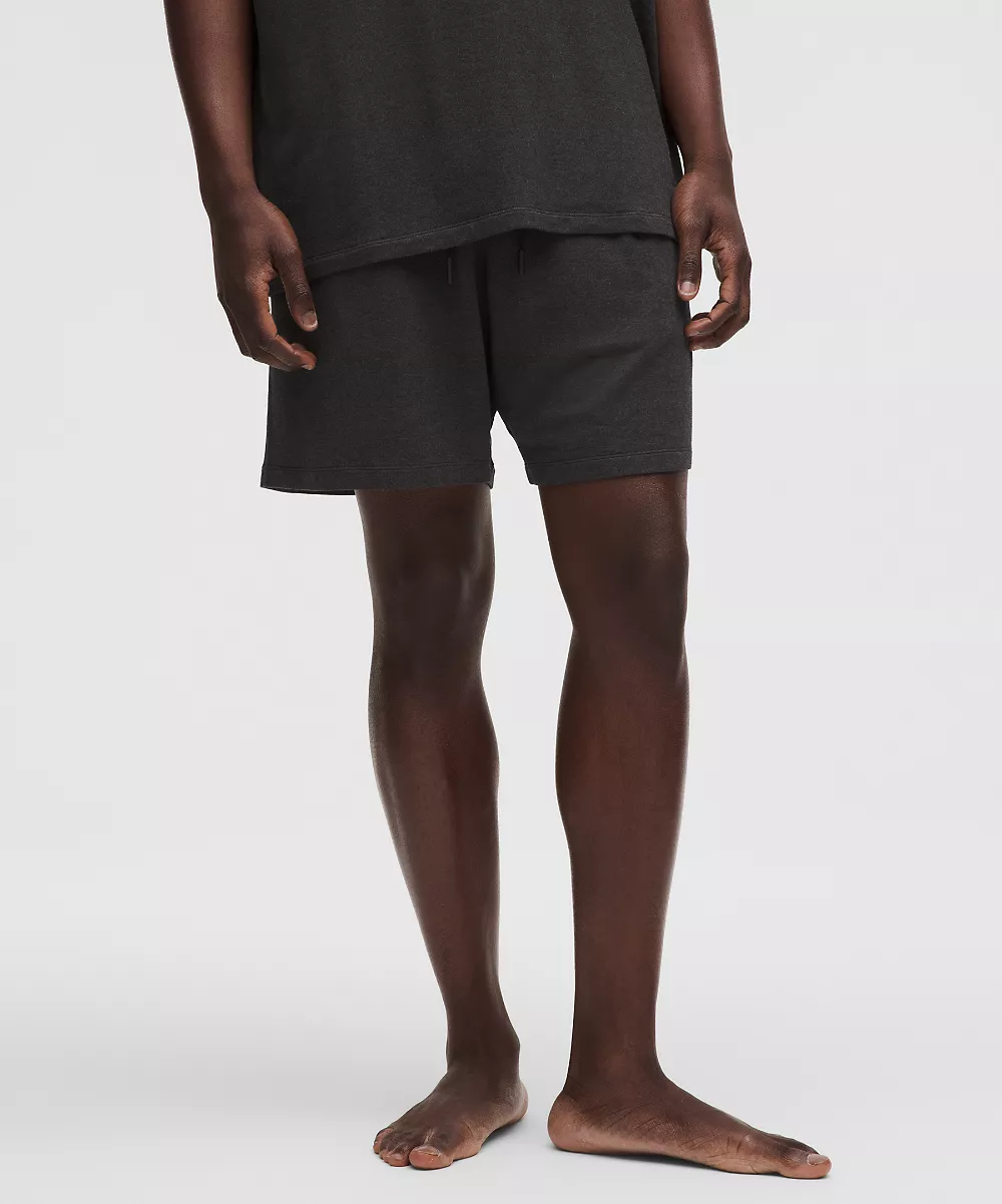 Short coupe décontractée BeCalm 7" — Heathered Black, view 1