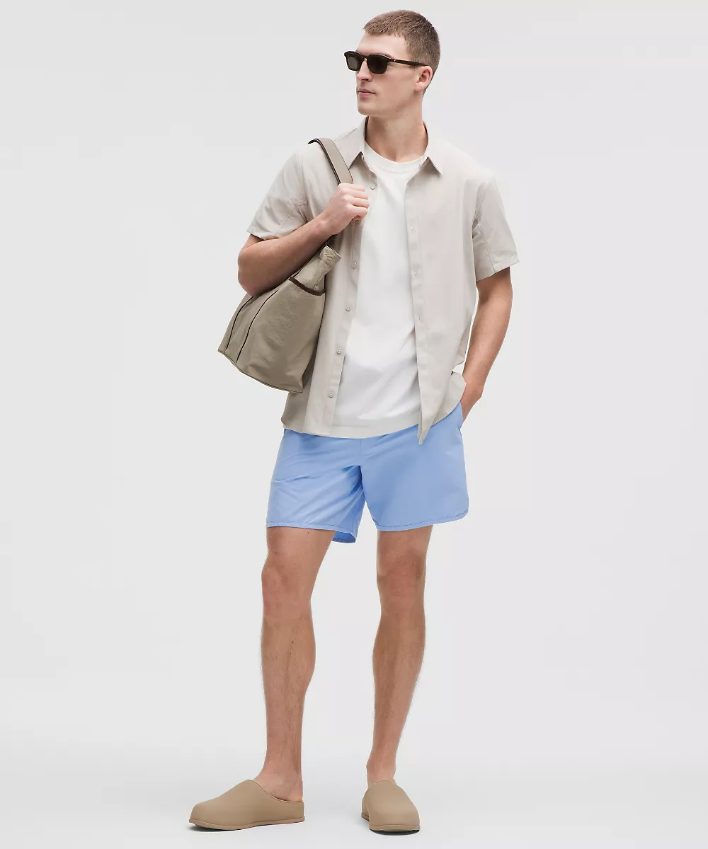 Short de bain coupe classique sans doublure 7" — Sinatra Blue, view 1