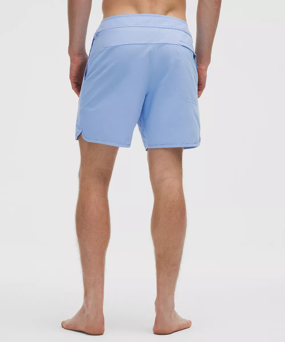 Short de bain coupe classique sans doublure 7" — Sinatra Blue, view 3