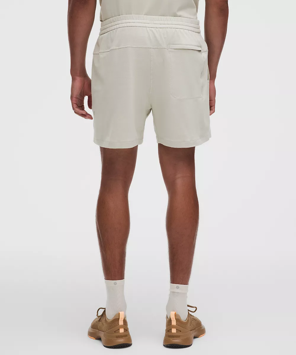 Short en jersey doux et mesh 5" — Meadow Haze, view 3