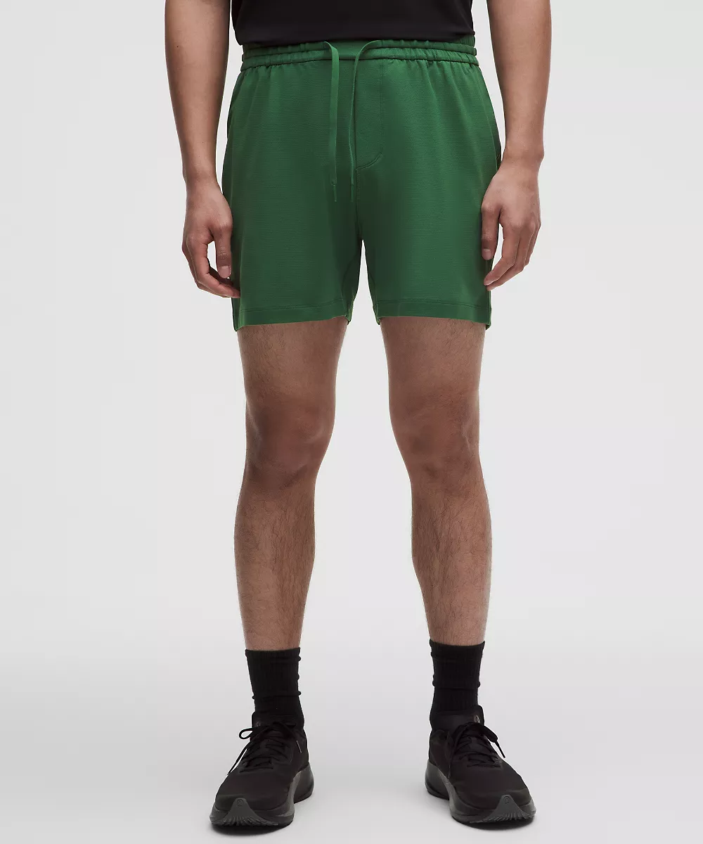 Short en jersey doux et mesh 5" — Green Cove, view 2