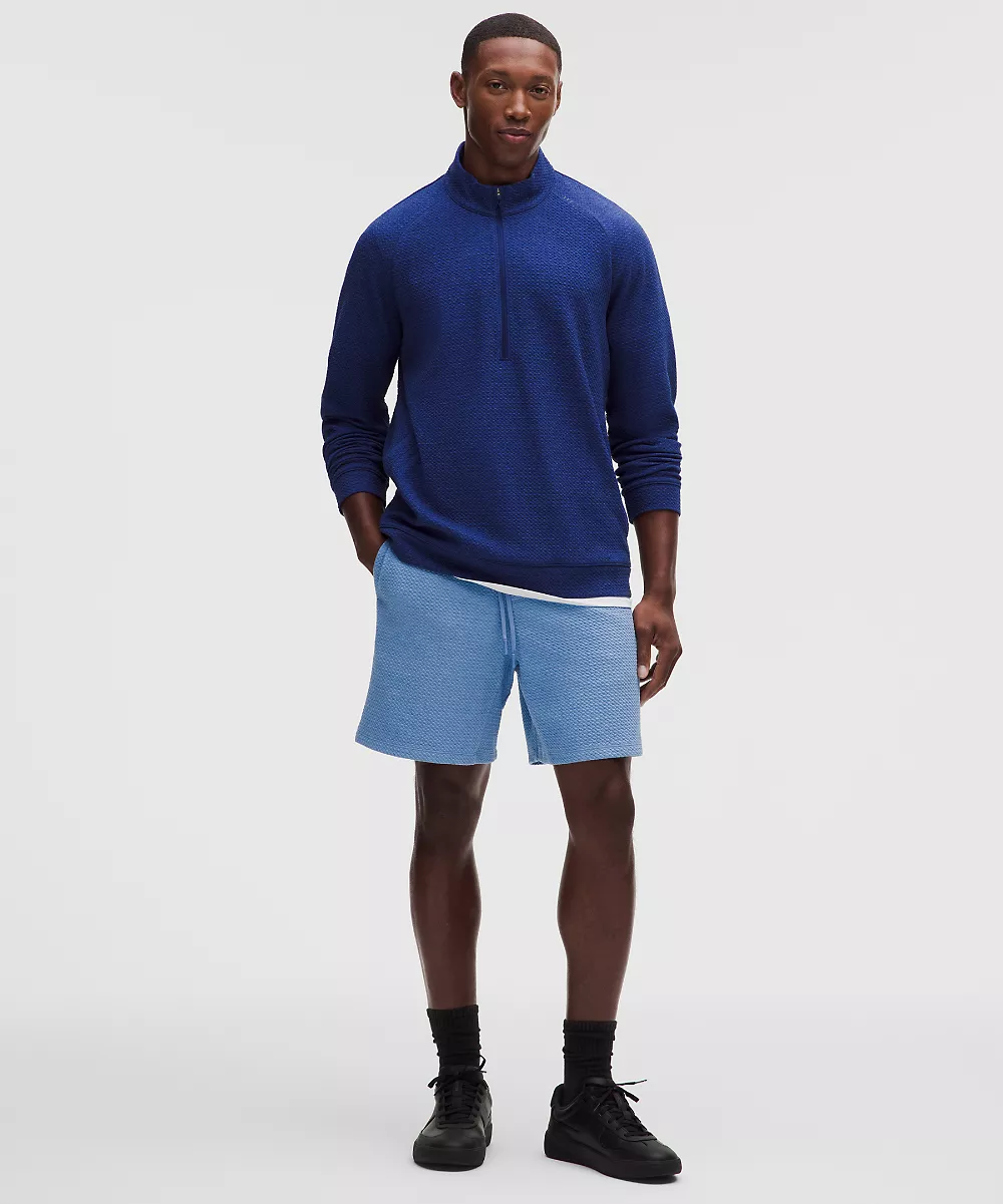 Short Ease The Day 7" — Heathered Prep Blue/Black, view 1