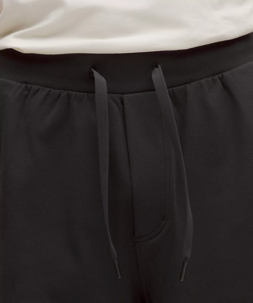 Short en jersey doux épais 8.5" — Black, view 4