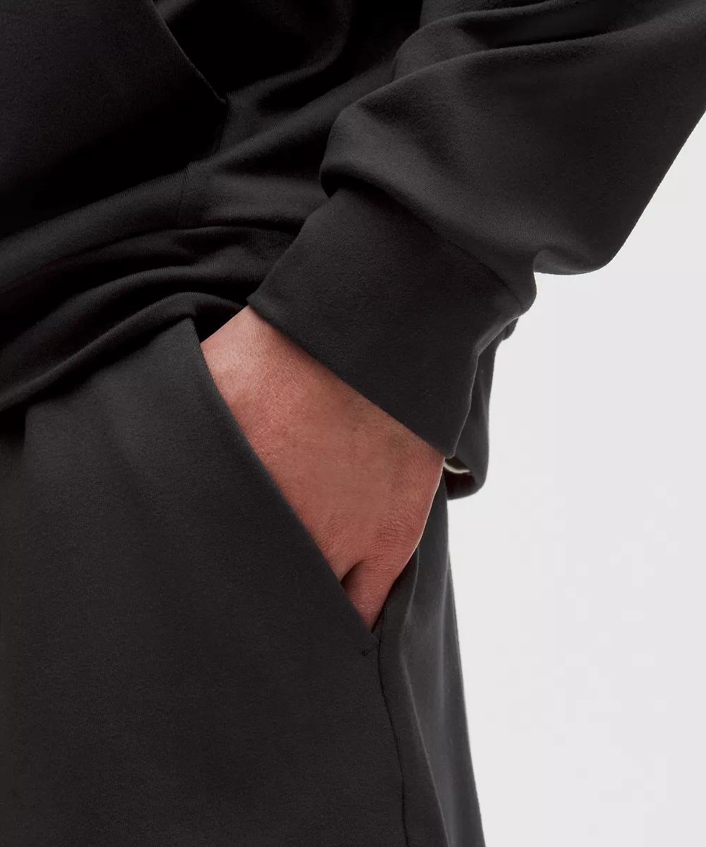 Short en jersey doux épais 8.5" — Black, view 5