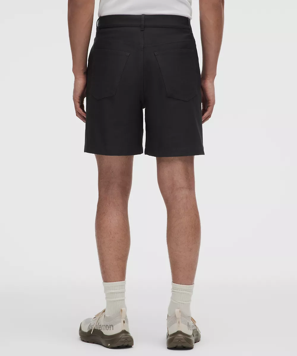 Short EasyFive coupe décontractée 7" — Black, view 3