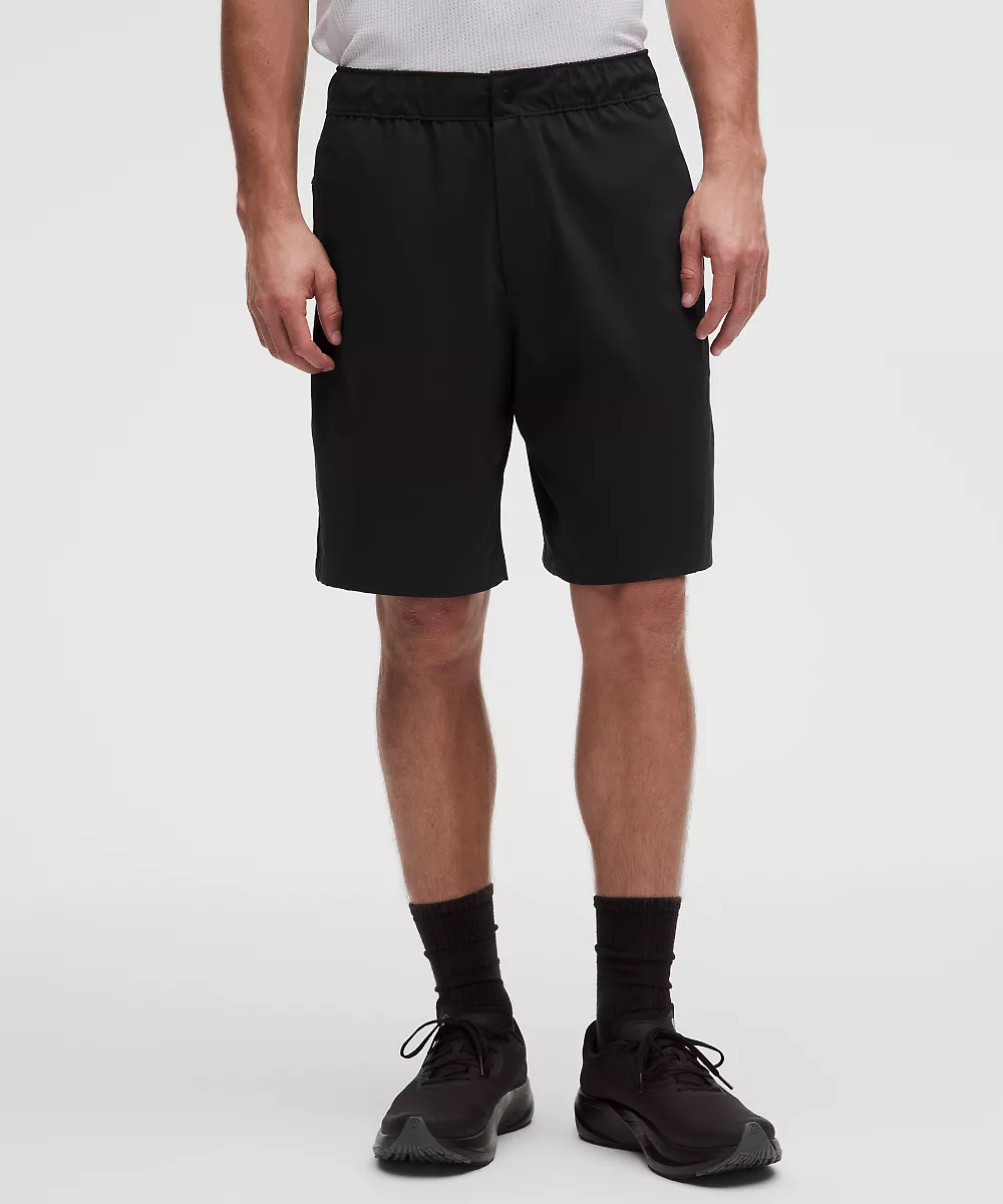 Short Unshaken décontracté à enfiler 9" — Black, view 4
