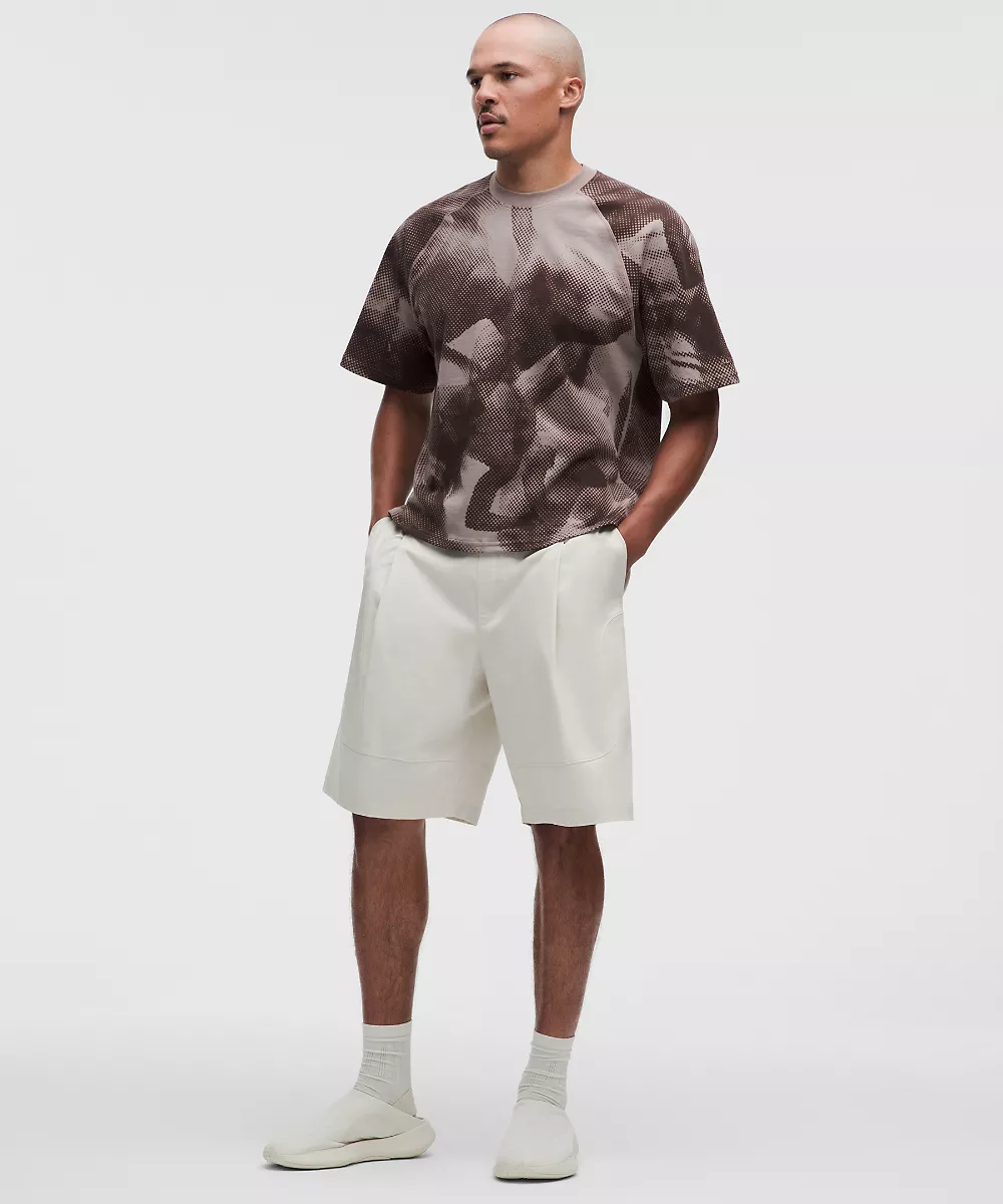 Short plissé à enfiler 10.5" *SLNSH Collection — Bone, view 1
