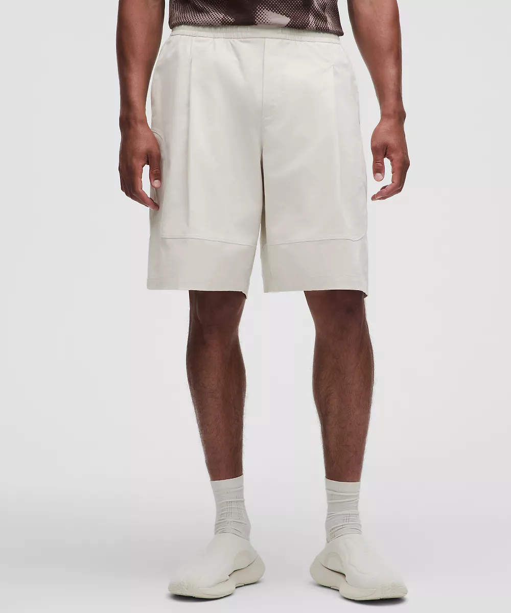 Short plissé à enfiler 10.5" *SLNSH Collection — Bone, view 2