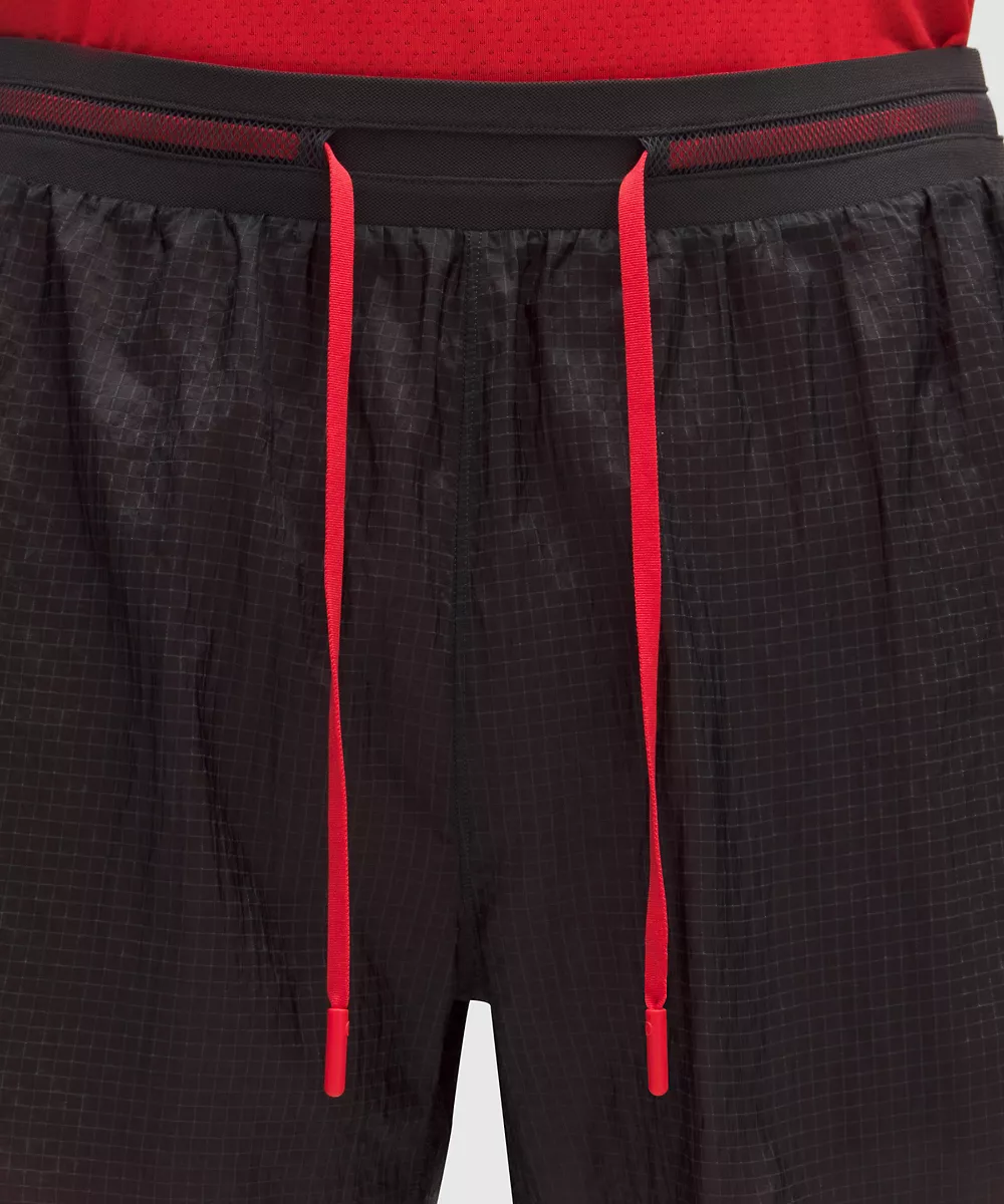 Short de running ultraléger doublé en ripstop 4" — Graphite Grey/Star Burst Tone, view 4