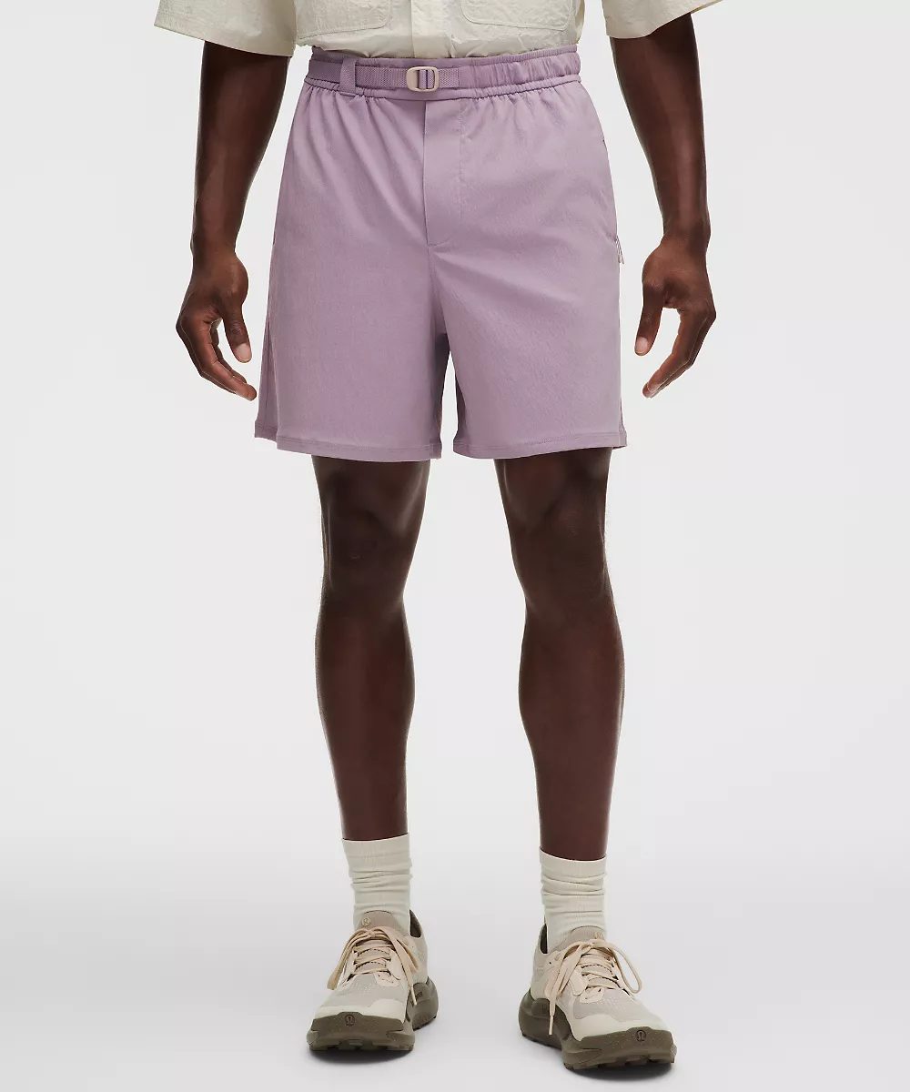 Short de randonnée anti-UV décontracté 6" — Lotus Lavender, view 2