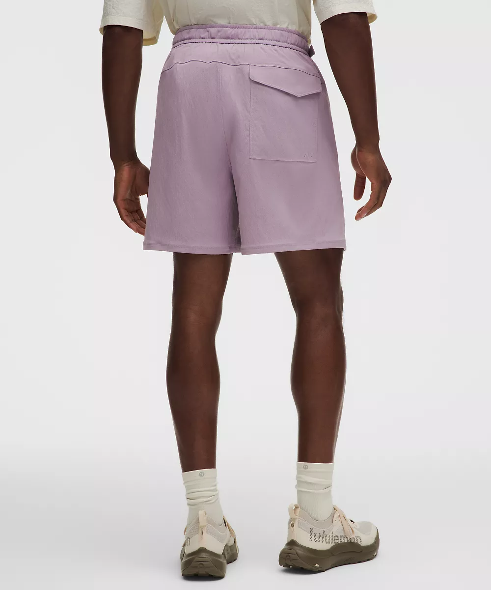 Short de randonnée anti-UV décontracté 6" — Lotus Lavender, view 3