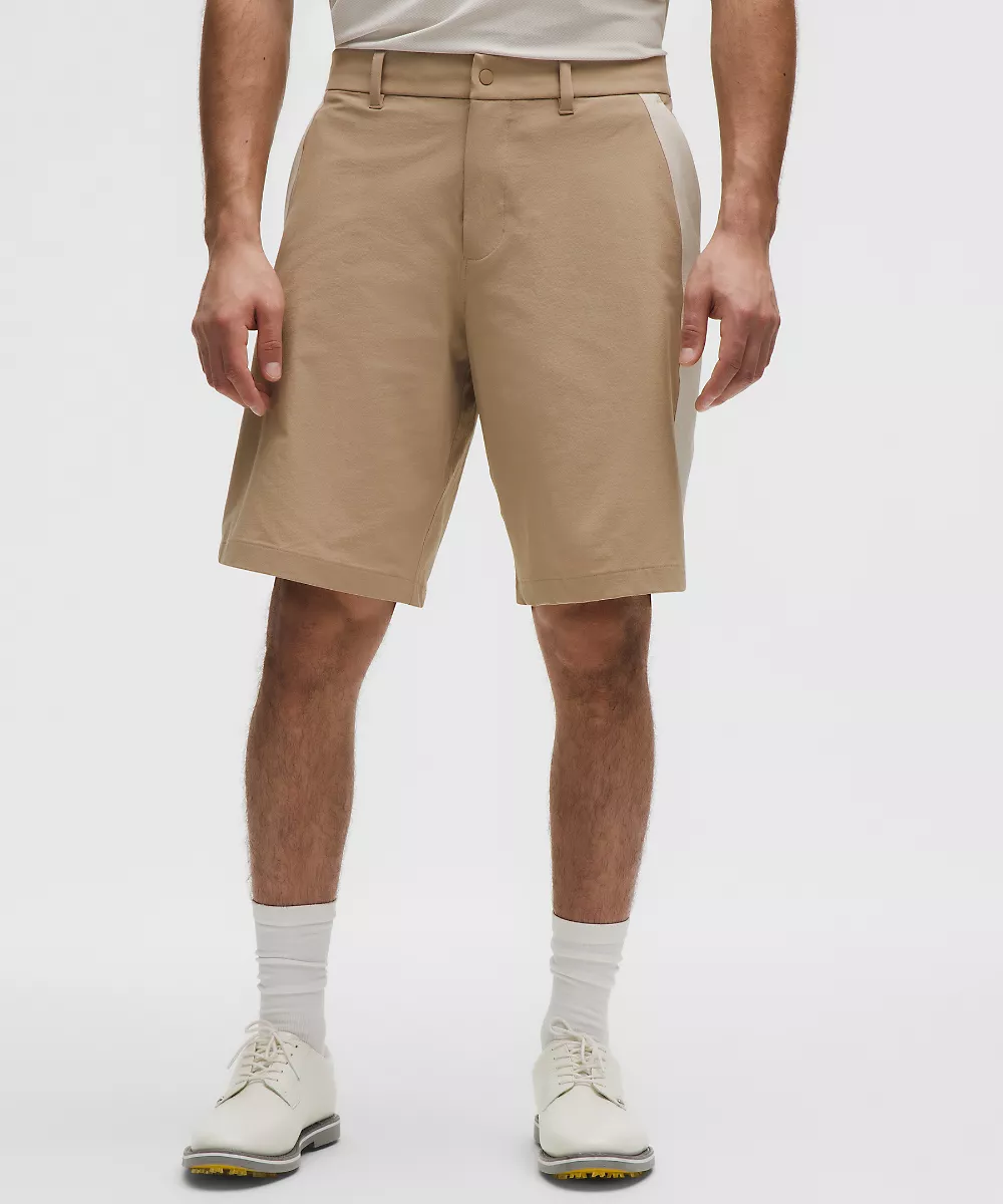 Short de golf coupe décontractée déperlant 10" — Wacky Khaki/Light Ivory, view 2