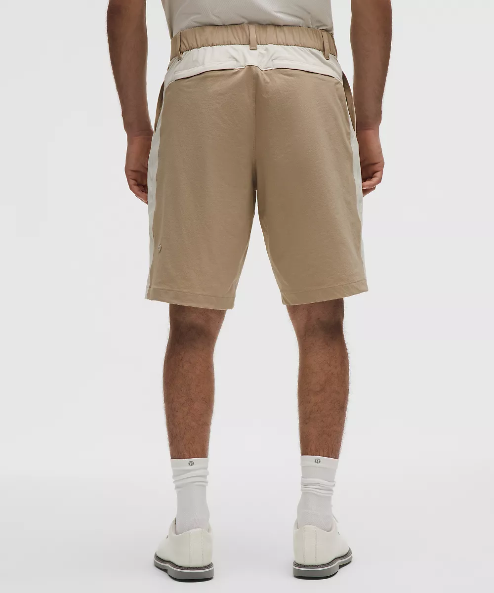 Short de golf coupe décontractée déperlant 10" — Wacky Khaki/Light Ivory, view 3