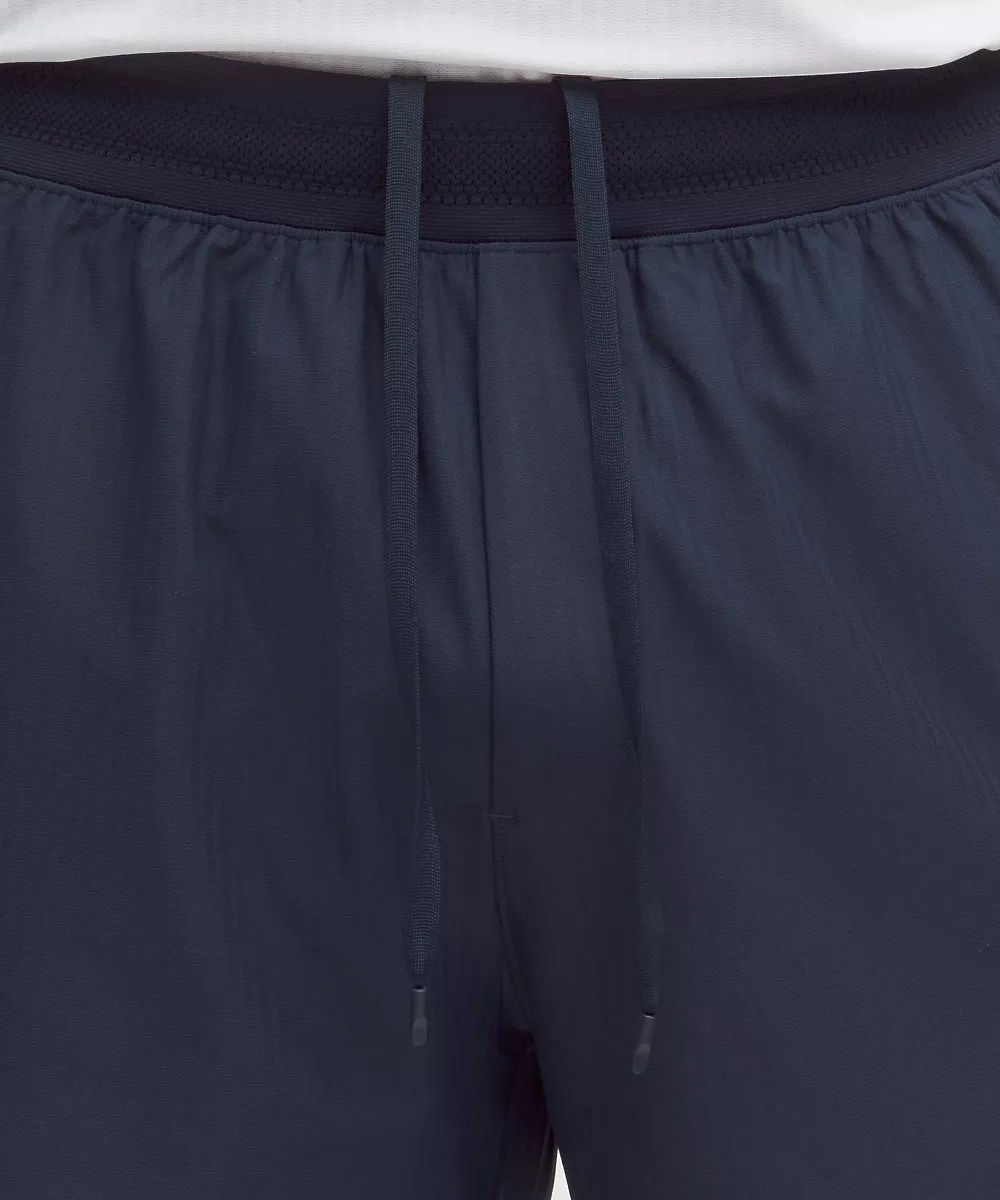Short de tennis en mesh rayé 5" — Club Blue, view 4