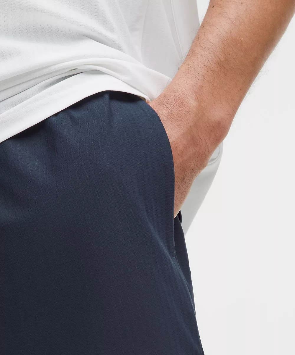 Short de tennis en mesh rayé 5" — Club Blue, view 5