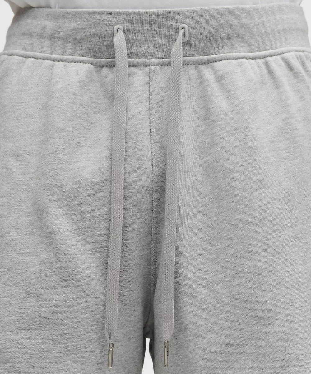 Short en molleton français 6" — Heathered Core Light Grey, view 4
