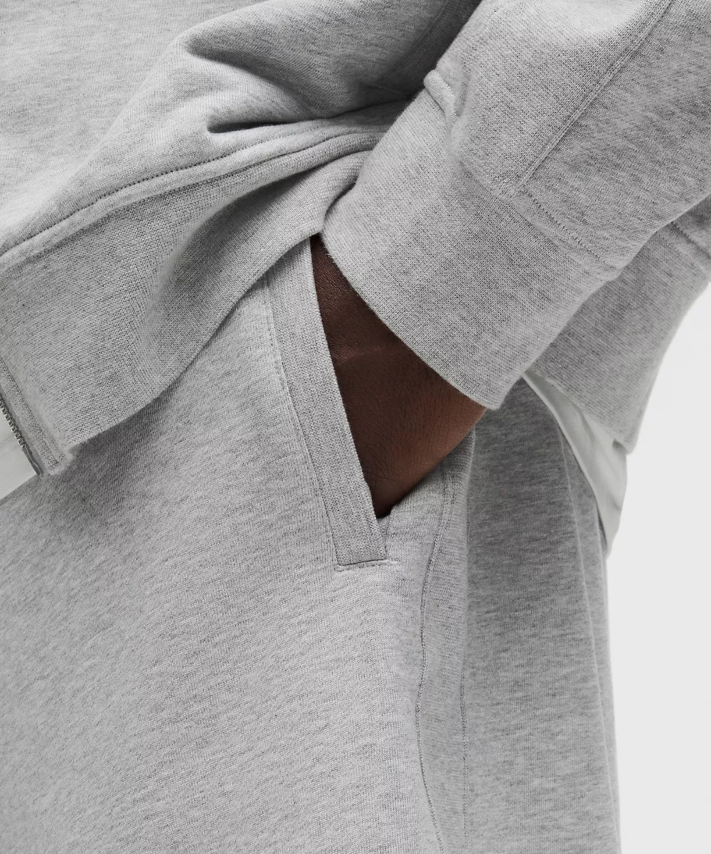 Short en molleton français 6" — Heathered Core Light Grey, view 5