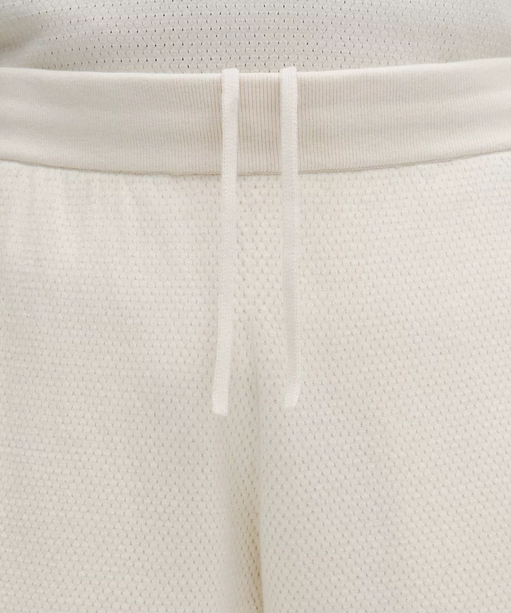 Short en maille de mélange de coton 7" — Light Ivory, view 4