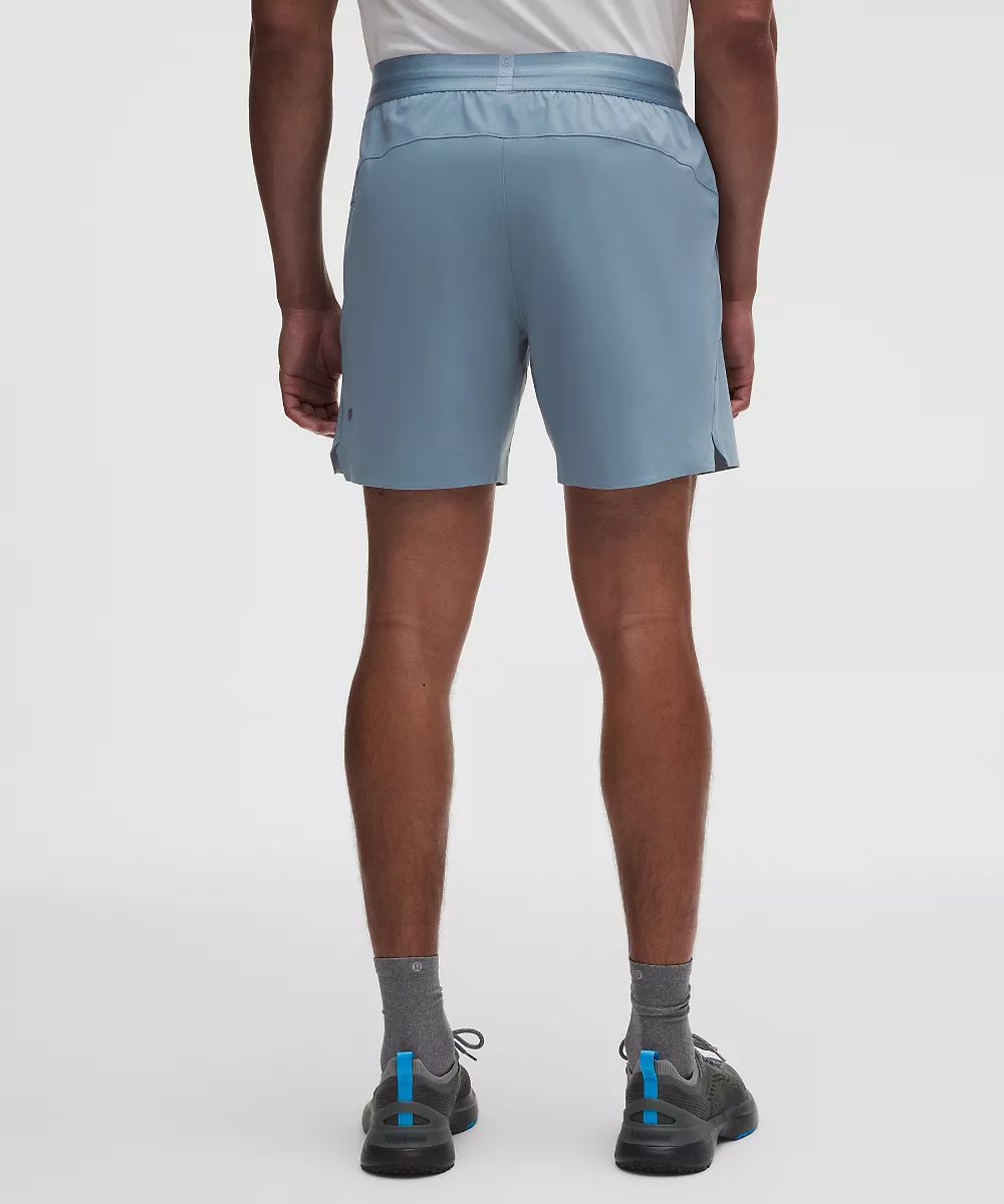 Short d'haltérophilie sans doublure 7" — Steel Blue, view 3