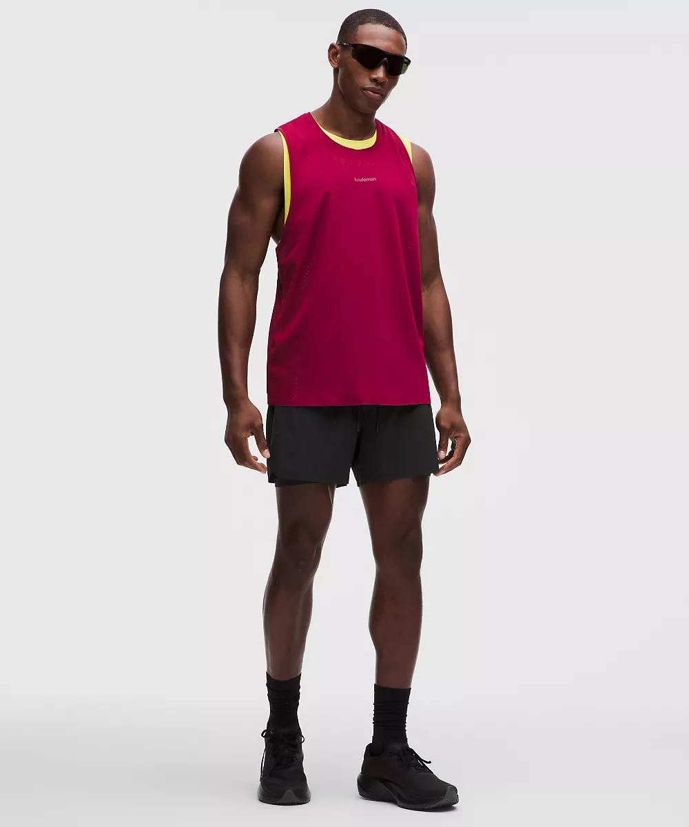Short de running doublé Fast and Free 5" *Nouveau design — Black/Black, view 5