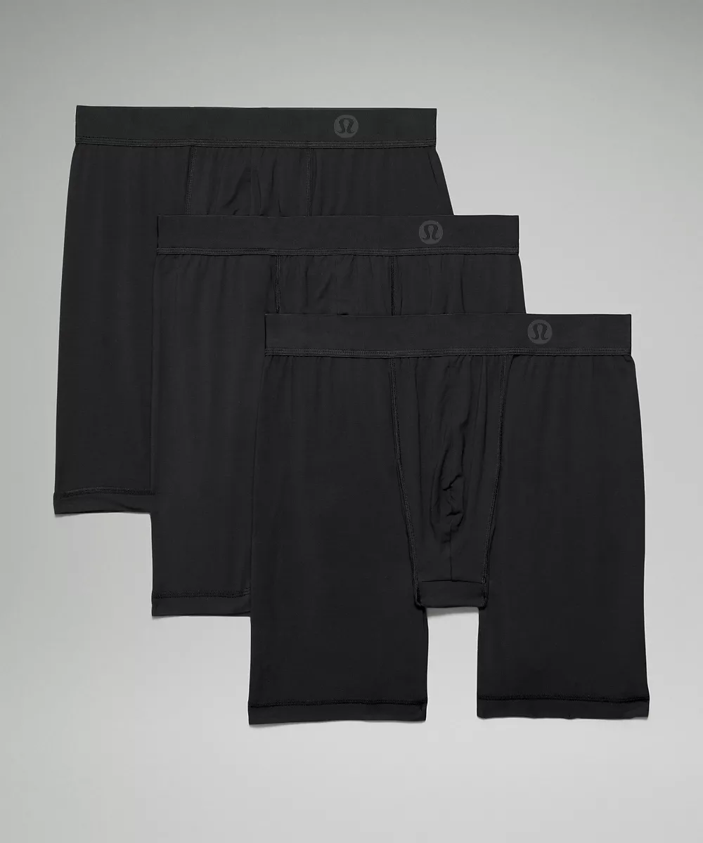 Boxer long Always In Motion 7" *Lot de 3 — Black/Black/Black, view 3