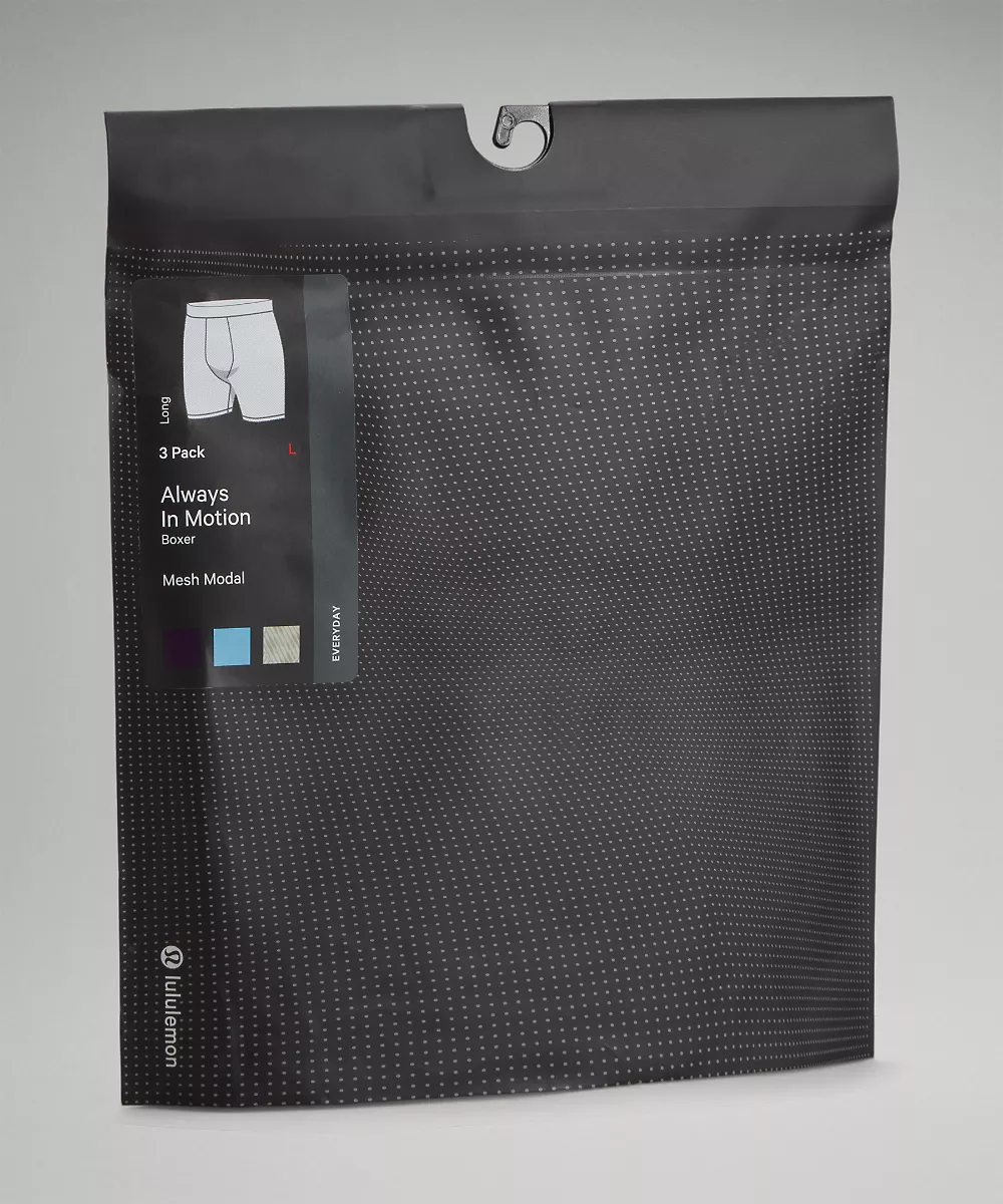 Boxer long en mesh Always In Motion 7" *Lot de 3 — Black/Heathered Core Medium Grey/True Navy, view 5