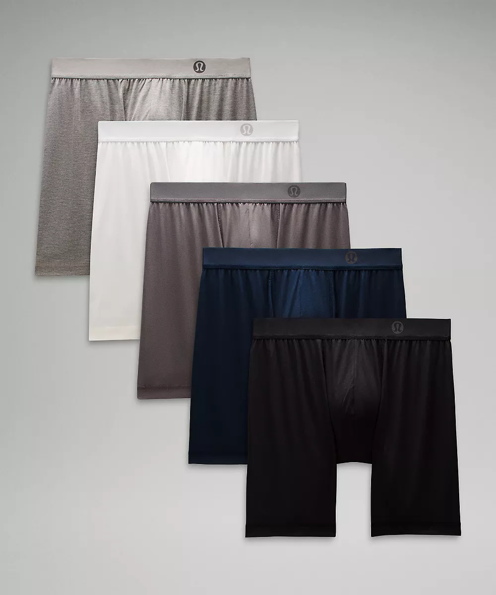 Boxer long Always In Motion 7" *Lot de 5 — Black/True Navy/Traverse Grey/Heathered Core Medium Grey/White, view 1