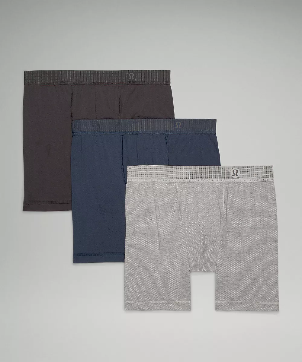 Boxer en mesh Always In Motion 5" *Lot de 3 — Black/Heathered Core Medium Grey/True Navy, view 1