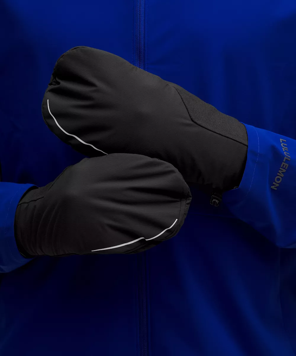Fast and Free gants de running isolants homme — Black, view 3