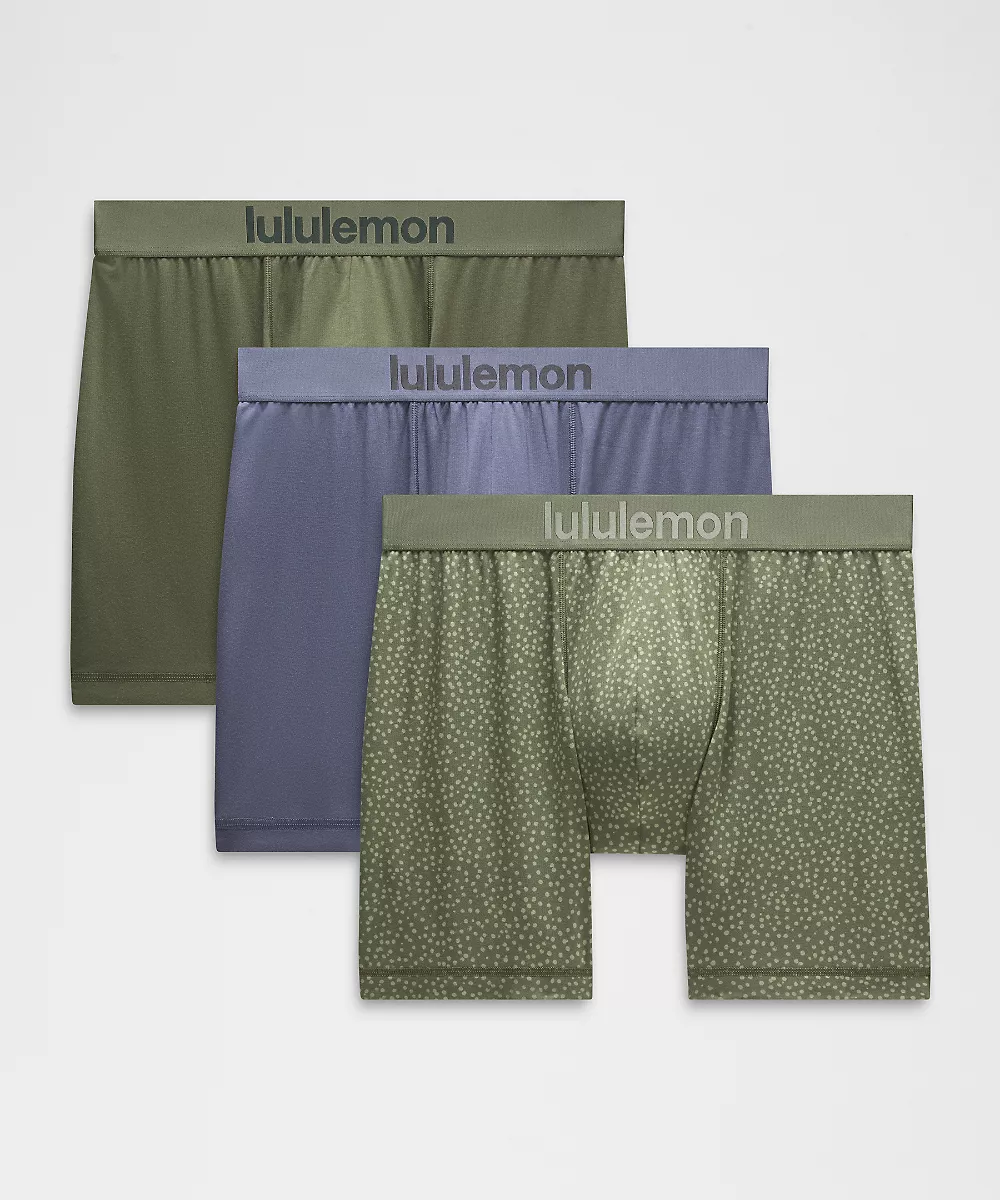 Boxer long Always In Motion 5" *Lot de 3 — Dusty Diamond/Sassy Sage/Stamp Dot Mini Willow Green Sassy Sage, view 1