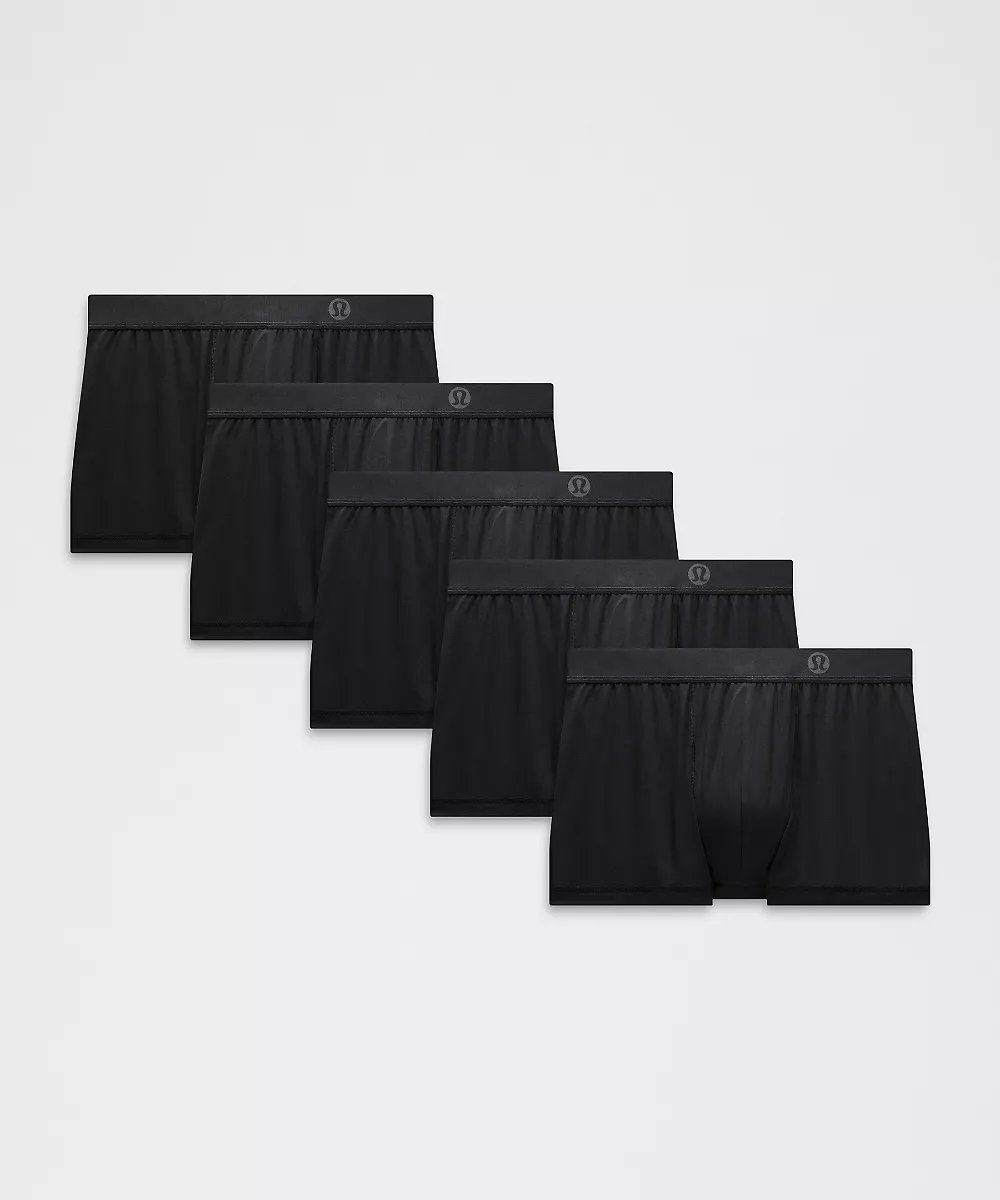 Boxer long Always In Motion 3" *Lot de 5 — Black/Black/Black/Black/Black, view 1
