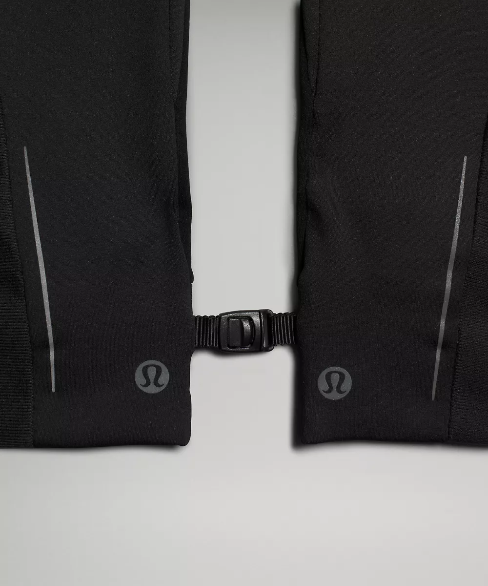 Fast and Free gants de running polaire homme — Black, view 5