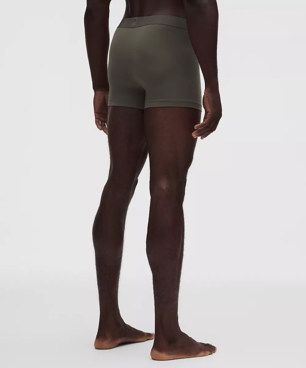 Boxer actif Soft Stretch 3" — Army Green, view 2