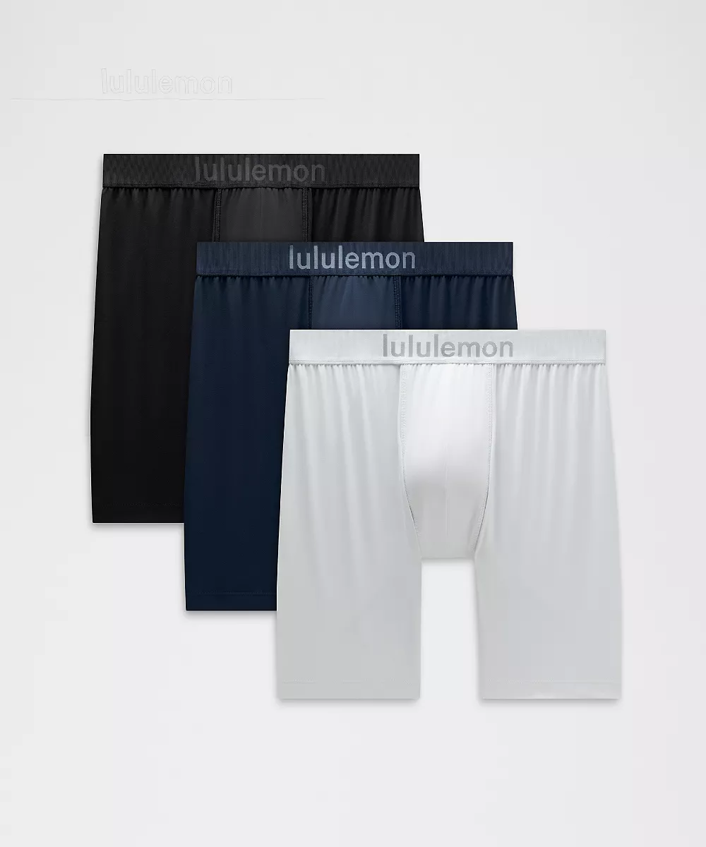 Boxer de sport souple extensible 7" *Lot de 3 — Black/True Navy/Polo Pastel, view 1
