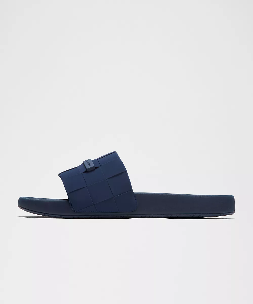 Claquette Restfeel tissée homme — Club Blue/Club Blue/Club Blue, view 3