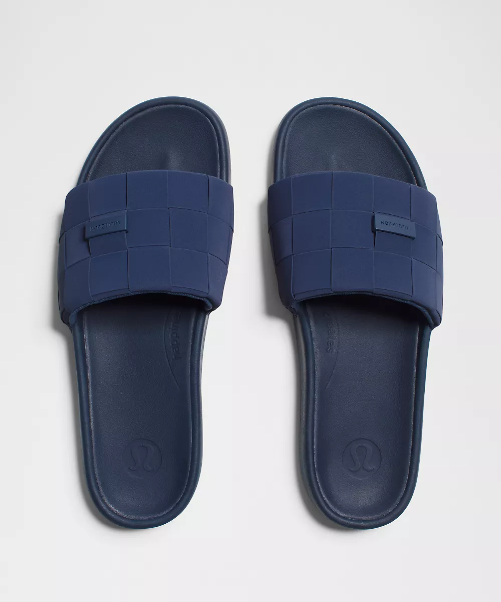 Claquette Restfeel tissée homme — Club Blue/Club Blue/Club Blue, view 5