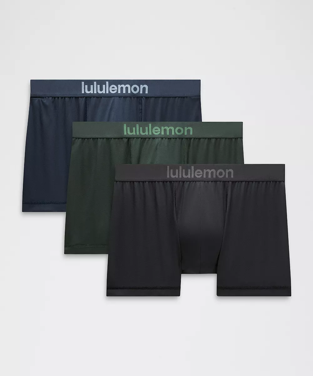Boxer long Always In Motion 3" *Lot de 3 — Black/True Navy/Rainforest Green, view 1