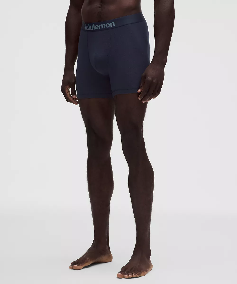 Boxer long en mesh Always In Motion 5" *Lot de 3 — Black/True Navy/Silver Drop, view 2