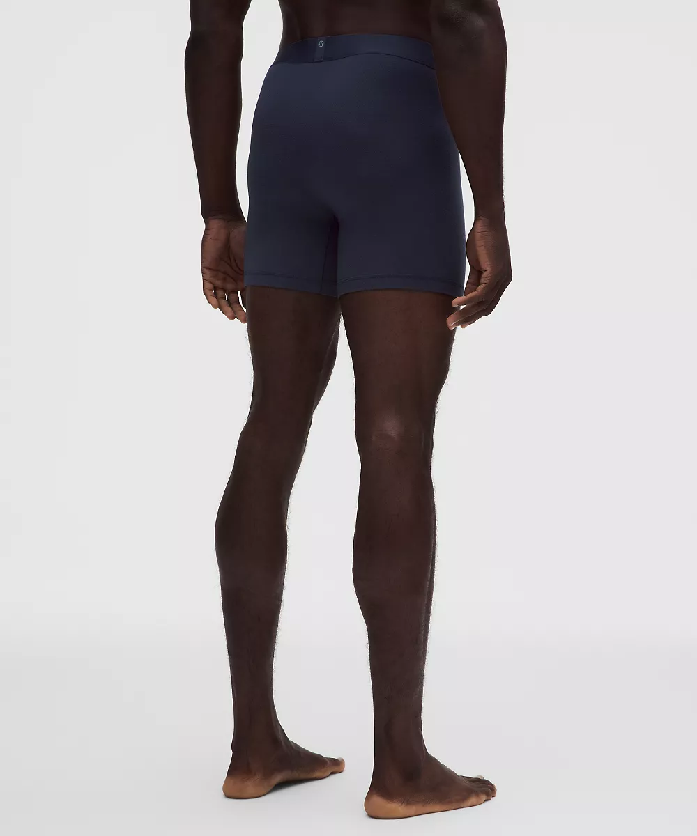 Boxer long en mesh Always In Motion 5" *Lot de 3 — Black/True Navy/Silver Drop, view 3