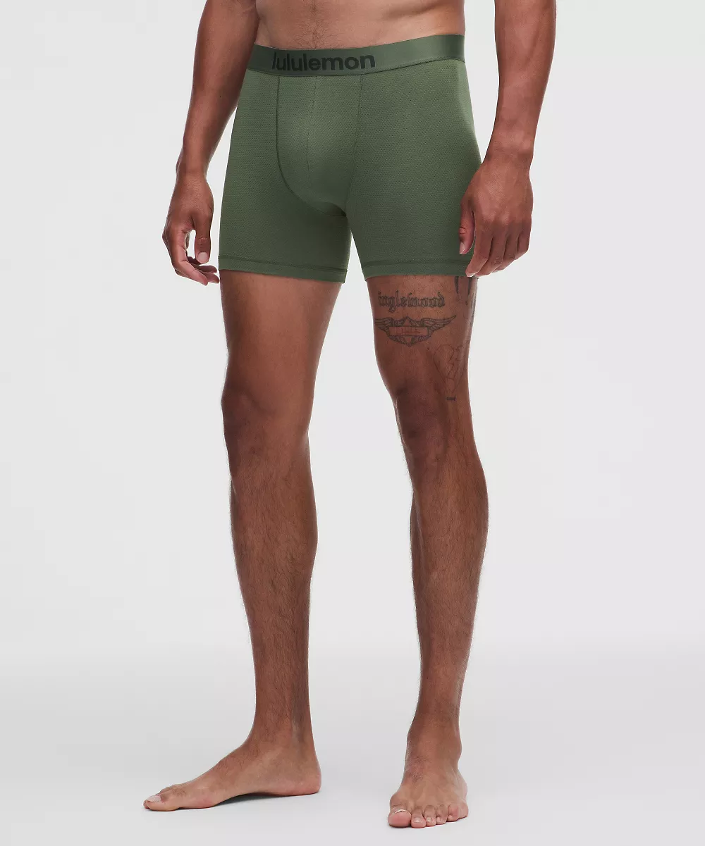 Boxer long en mesh Always In Motion 5" — Sassy Sage, view 1