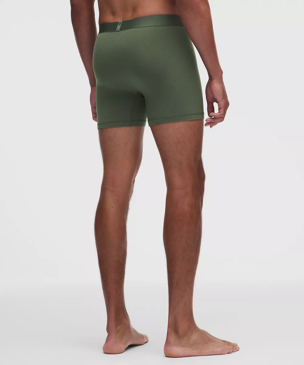 Boxer long en mesh Always In Motion 5" — Sassy Sage, view 2