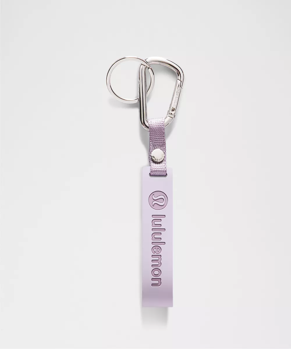 Porte-clés en silicone — Lilac Play/Lotus Lavender/Silver, view 1
