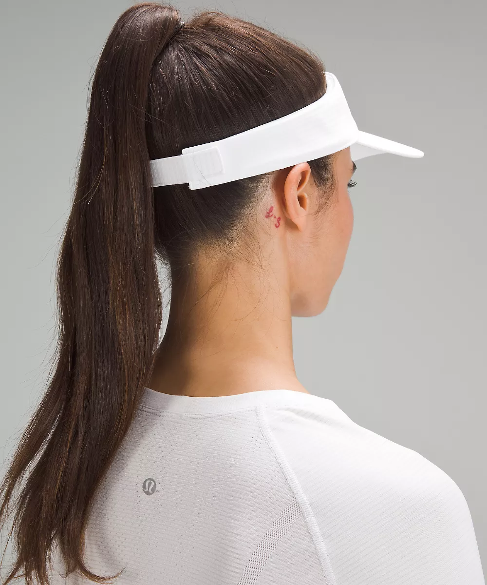 Visière tous sports à bandeau amovible *Wordmark — White/Black, view 3