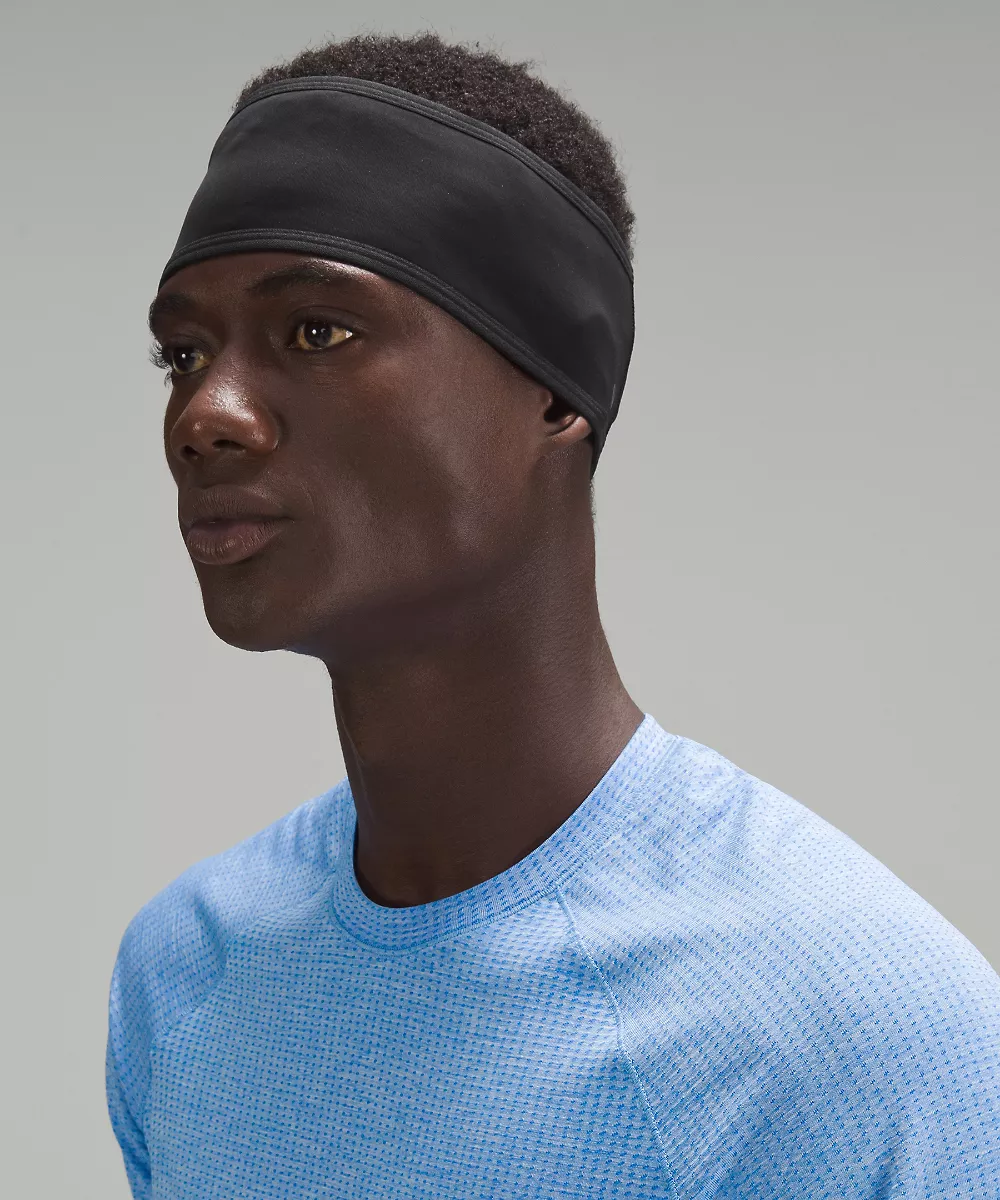 Cache-oreilles de running en polaire Fast and Free — Black, view 5