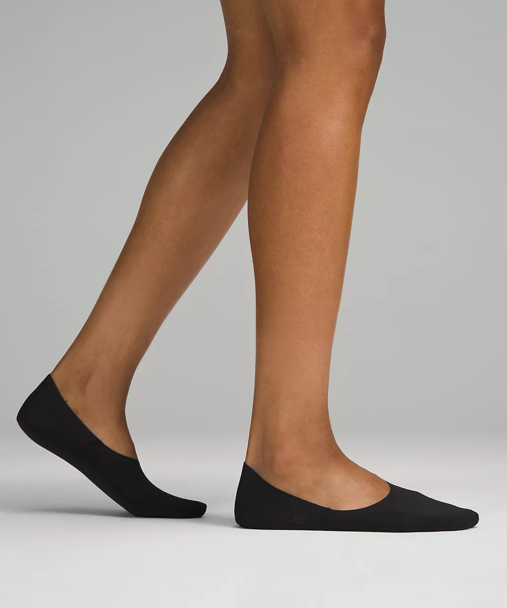 Chaussettes invisibles lisses et fines unisexe *Lot de 3 — Black, view 2