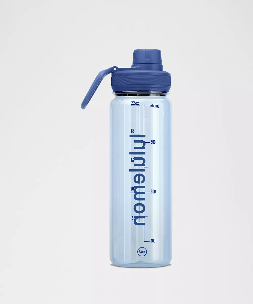 Gourde transparente Back to Life 24oz — Foam Cloud/Clubhouse Blue, view 2