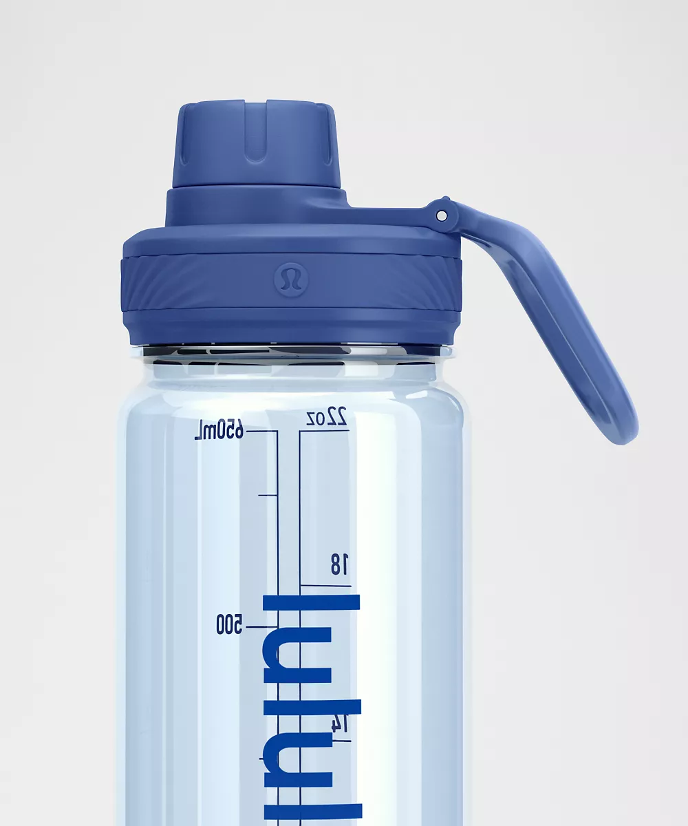 Gourde transparente Back to Life 24oz — Foam Cloud/Clubhouse Blue, view 3